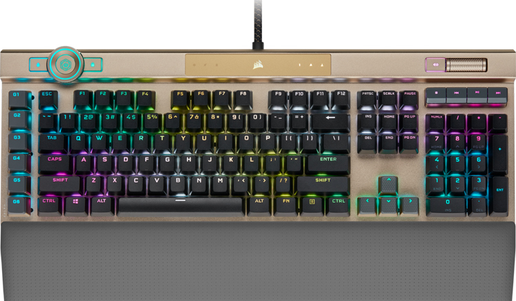 Corsair выпустила клавиатуру K100 RGB с оптико-механическими переключателями за $250